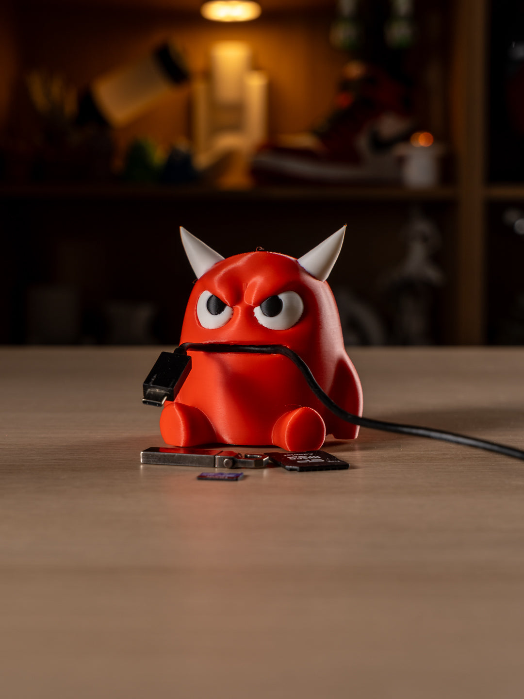 Cable Monster - Desk helper - Red