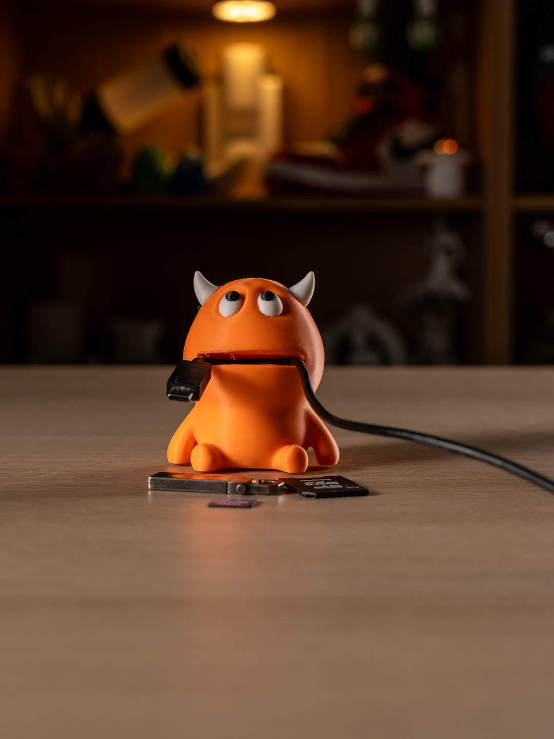 Cable Monster - Desk helper - Orange