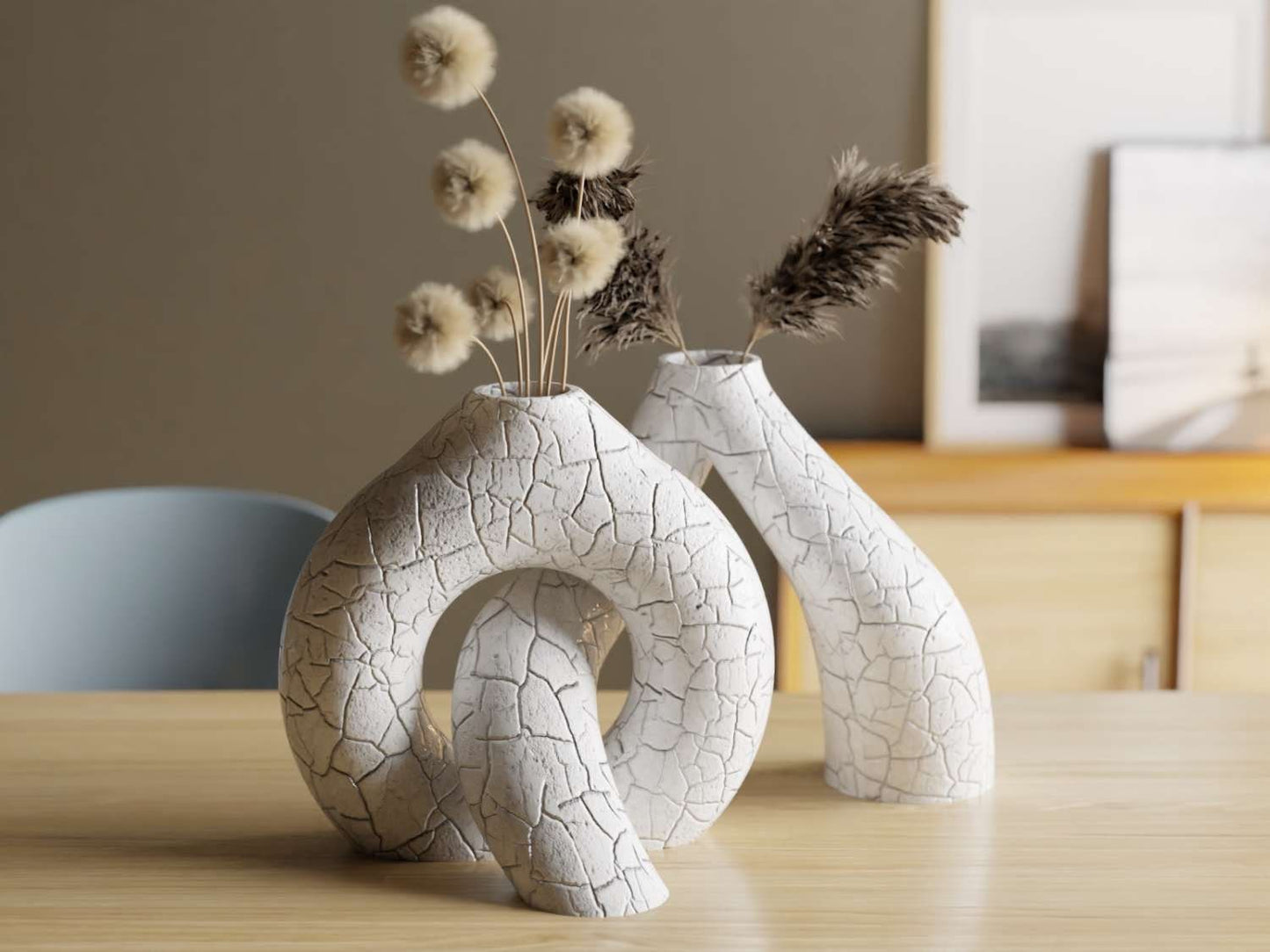 Interlocking Toroidal Vases: A Minimalist Masterpiece