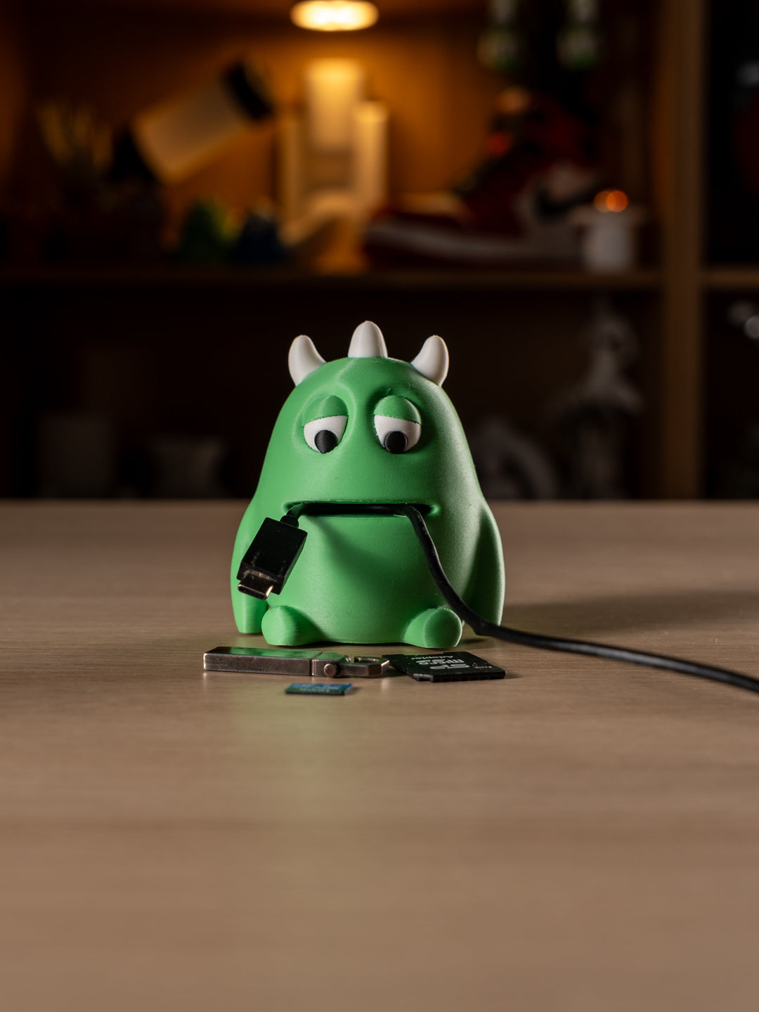 Cable Monster - Desk helper - Green
