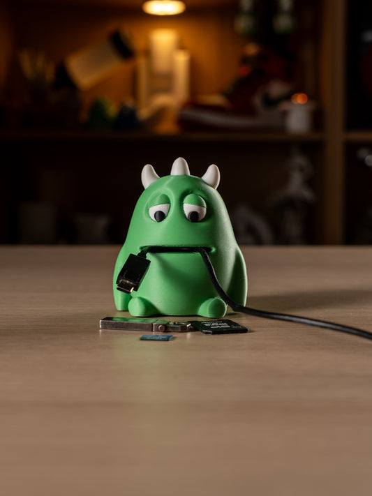Cable Monster - Desk helper - Green