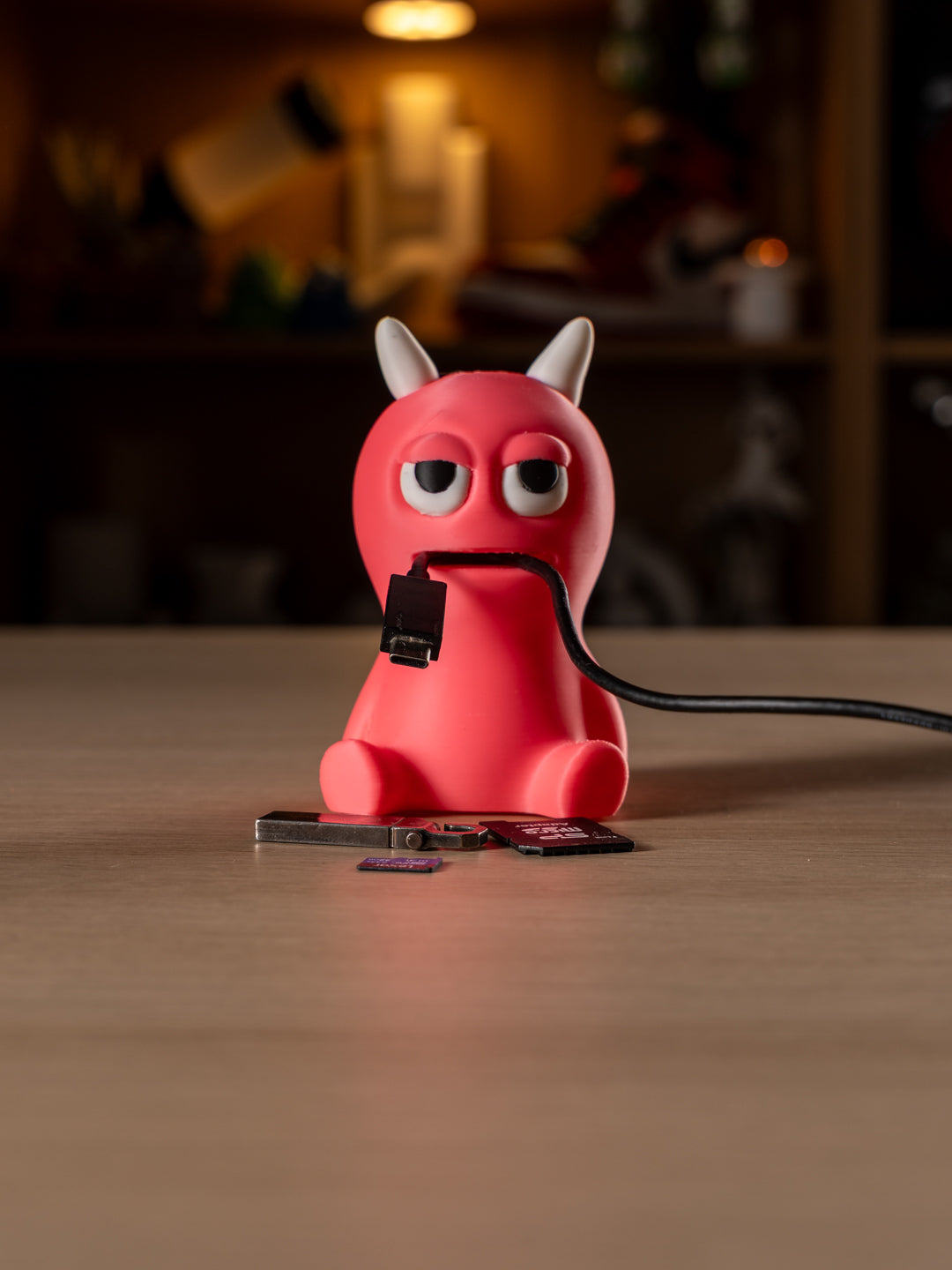 Cable Monster - Desk helper - Pink
