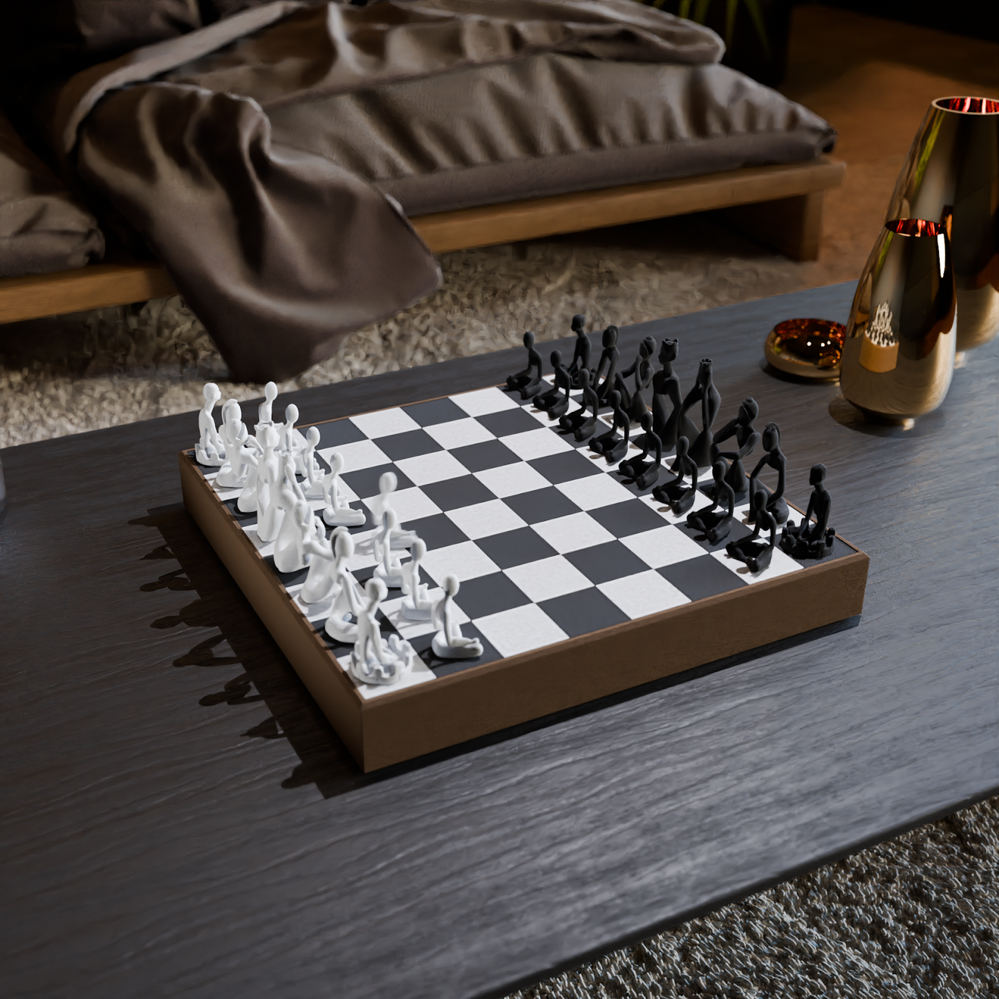 Nobody - Minimalist Chess Set