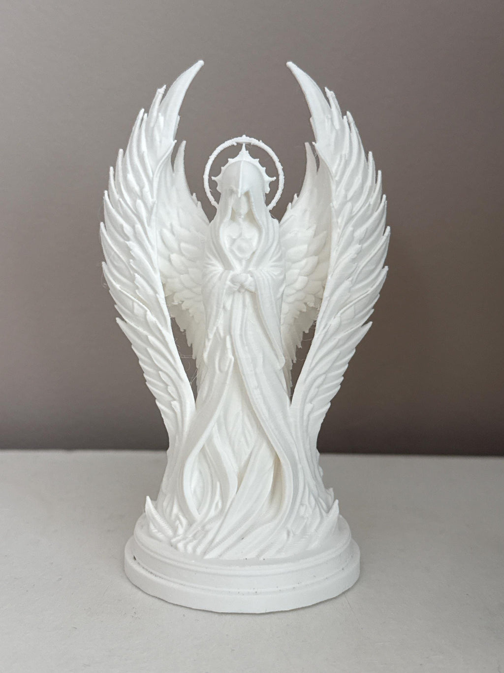 Seraph Homunculus Statue, Gothic Angel Figure, Celestial Decor, Dark Fantasy Ornament, Ethereal Shelf Collectible