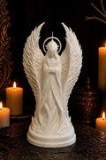 Seraph Homunculus Statue, Gothic Angel Figure, Celestial Decor, Dark Fantasy Ornament, Ethereal Shelf Collectible