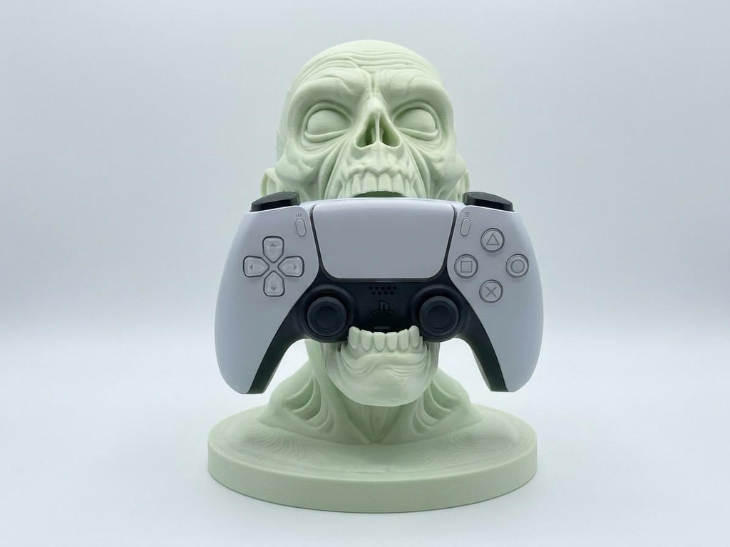 PS5 Controller Holder Ghoul | Horror Gaming Stand | PS5 Controller Display | Gothic Gamer Desk Decor | Zombie Controller Dock