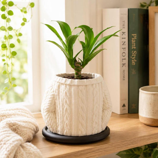 Knitted Style Plant Pot