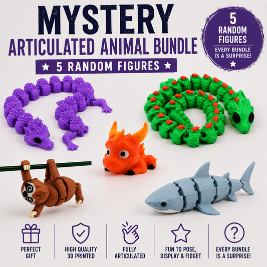 Mystery Articulated Animal Bundle (5 Random Figures)